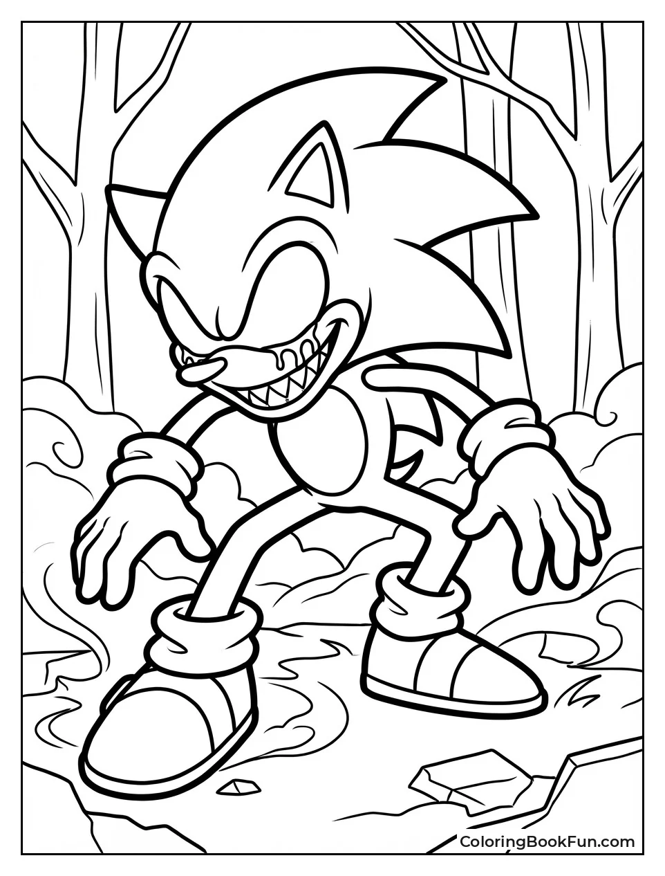Creepy Sonic Exe Smile