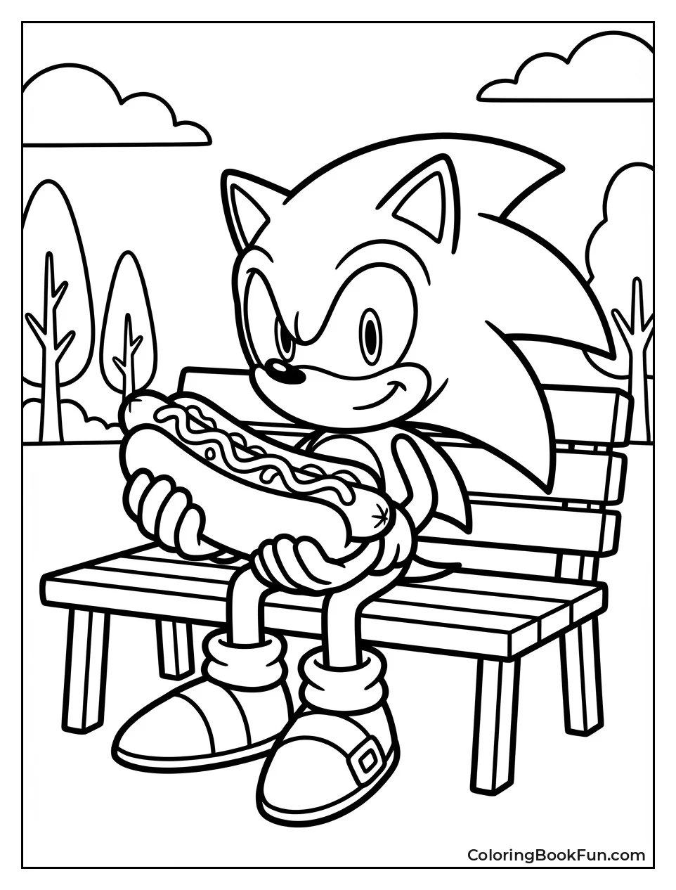 Sonic Eating Chili Dog