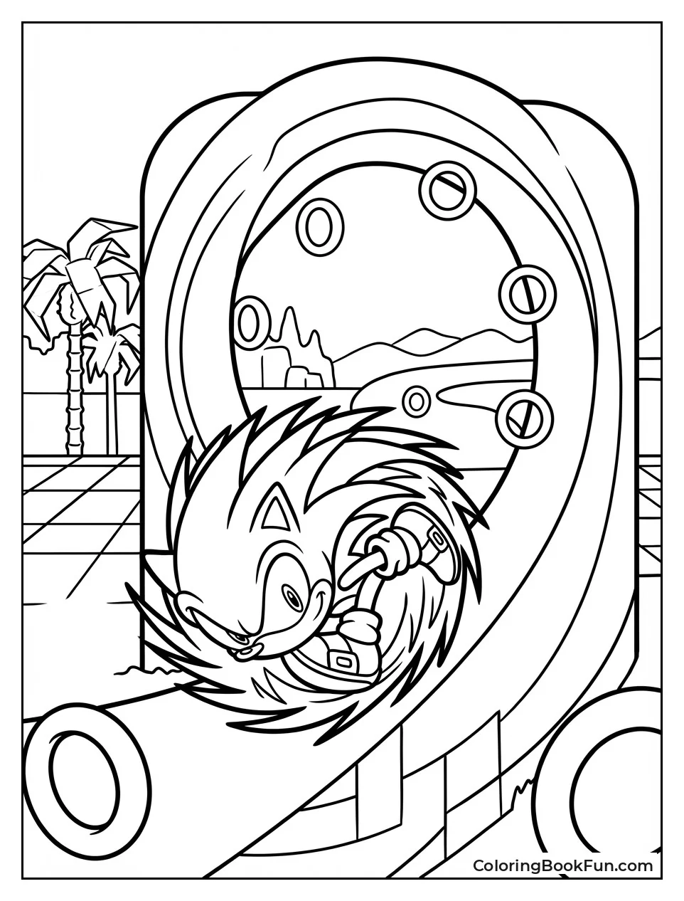 Sonic Spin Dashing Loops