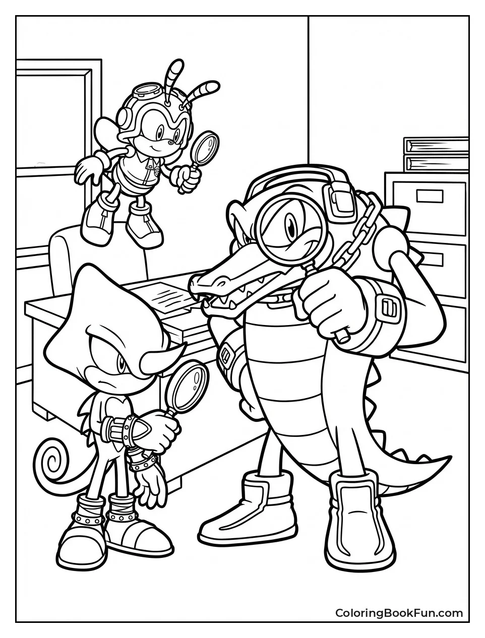Chaotix Detectives at Work