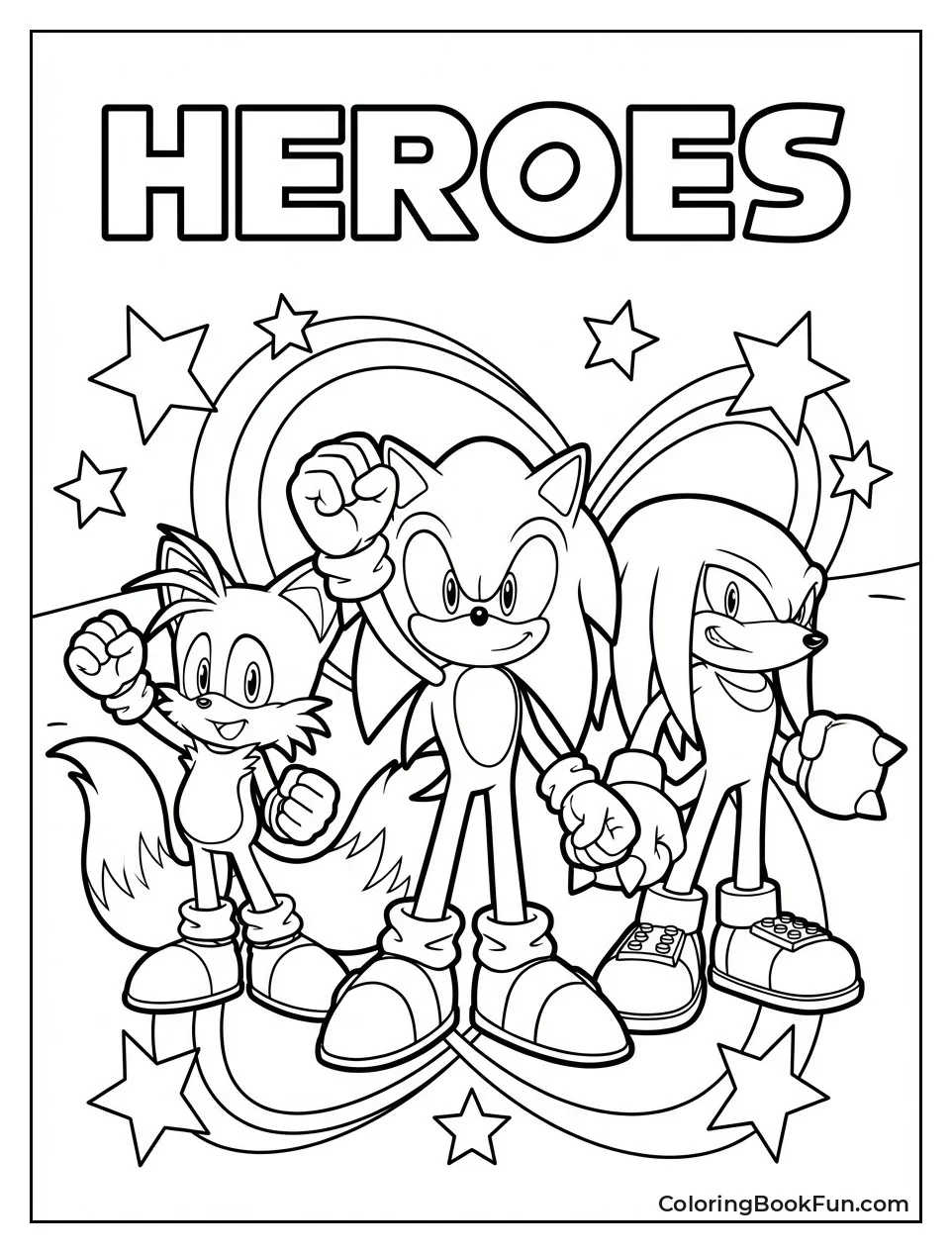 Team Sonic Posing Heroic