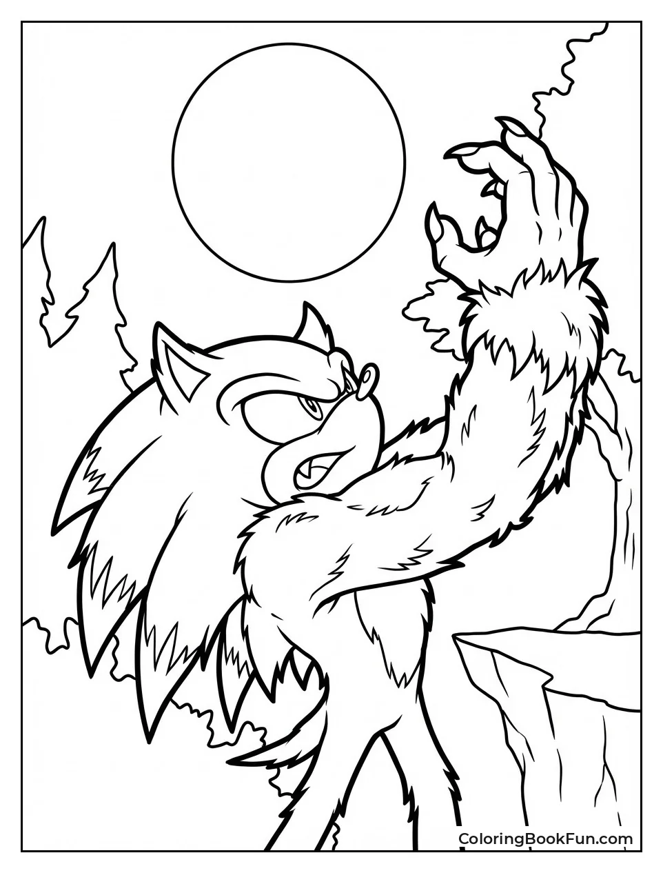 Werehog Sonic Howling Moon