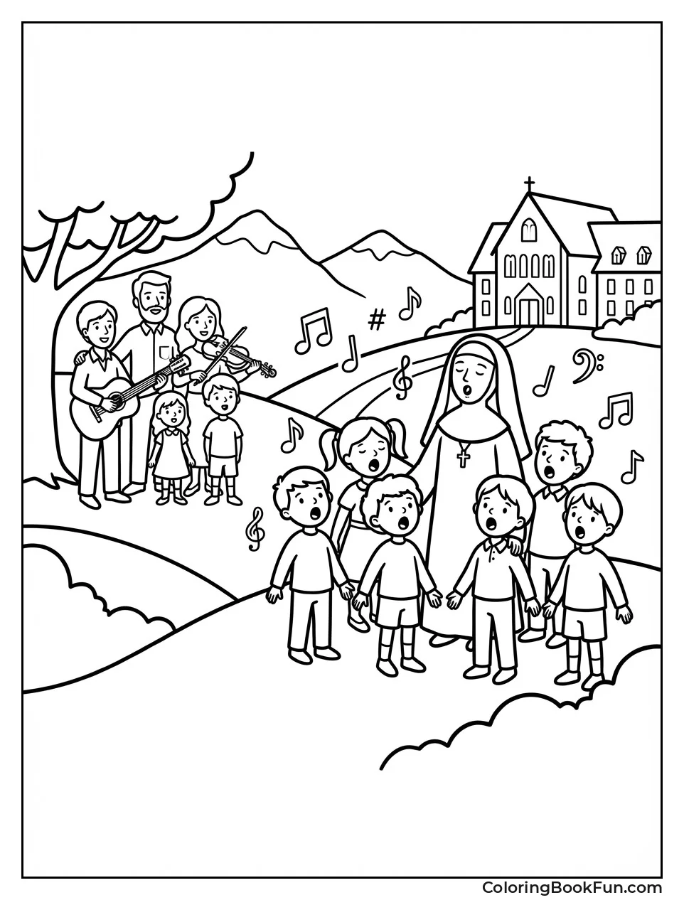 Singing Kids on Hills