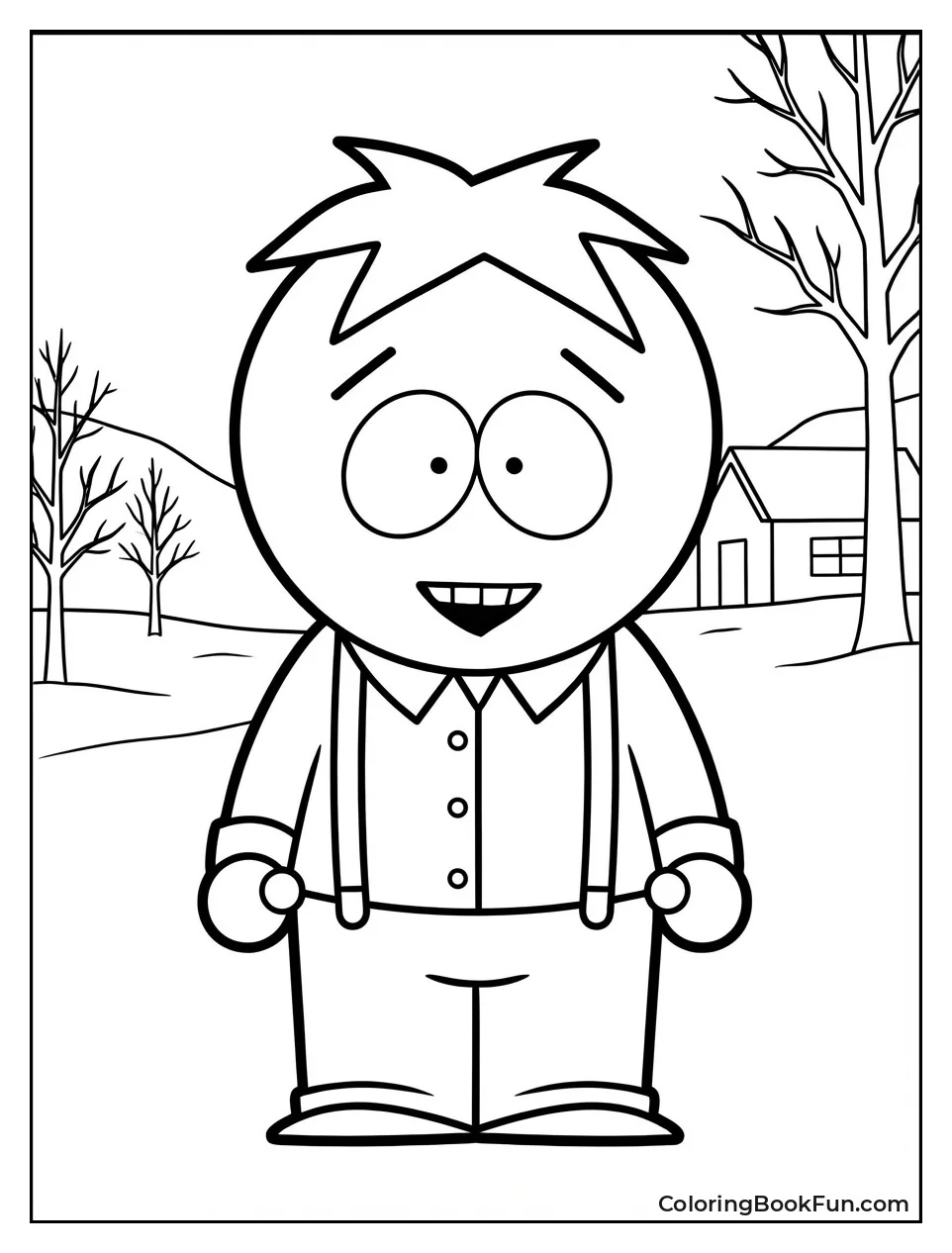 Grinning Butters in Blue Shirt