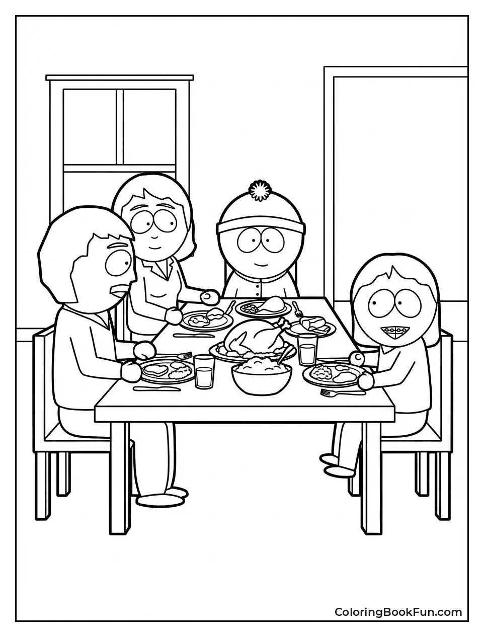 Marsh Family Eating Dinner