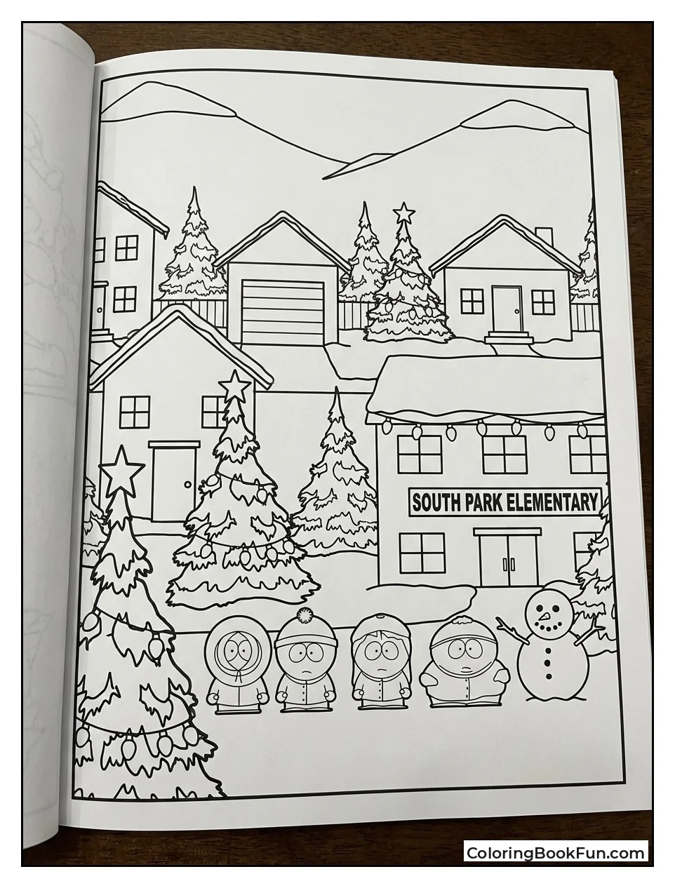 Snowy South Park Christmas Lights