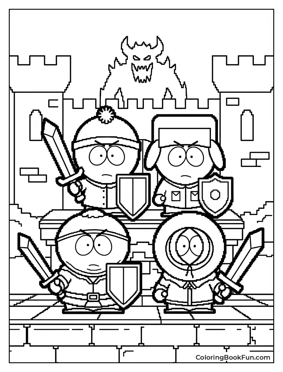 Boys Battling in Warcraft