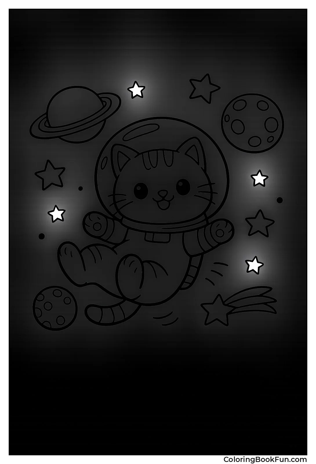 Astronaut Cat in Space