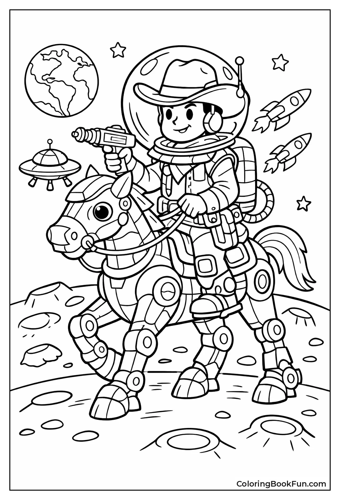 Space Cowboy Robotic Horse