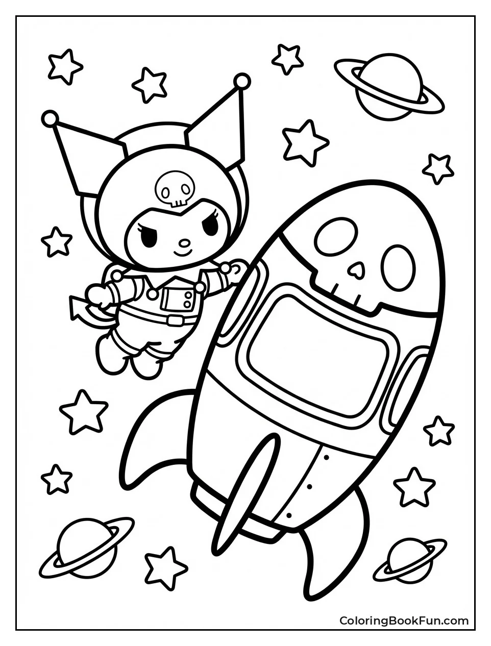 Kuromi Explores in Space