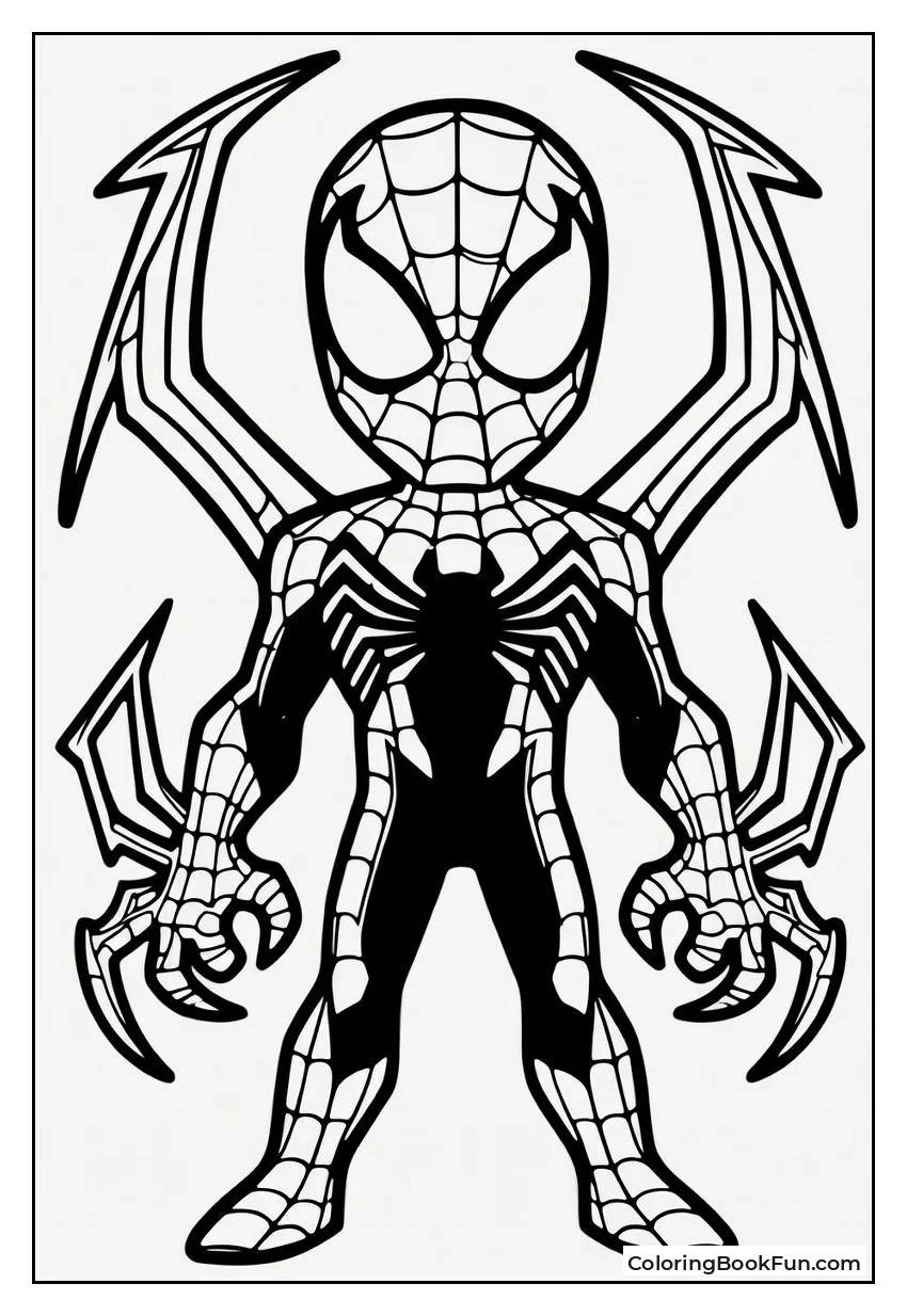 Spider-Carnage Hybrid Climbs Wall