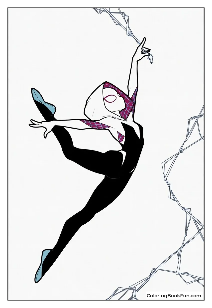 Spider-Gwen Leaps in Ballet