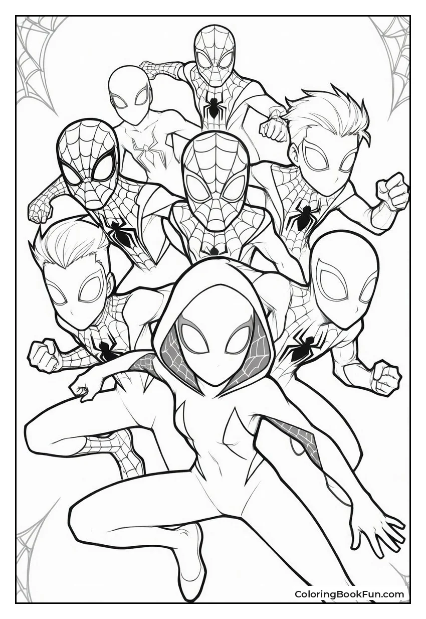 Spider-Gwen Leads Hero Team