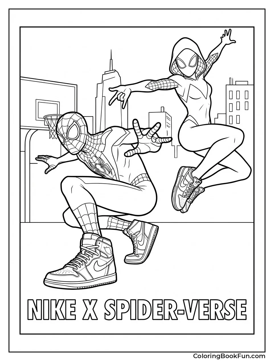 Spiders in Colorful Nikes