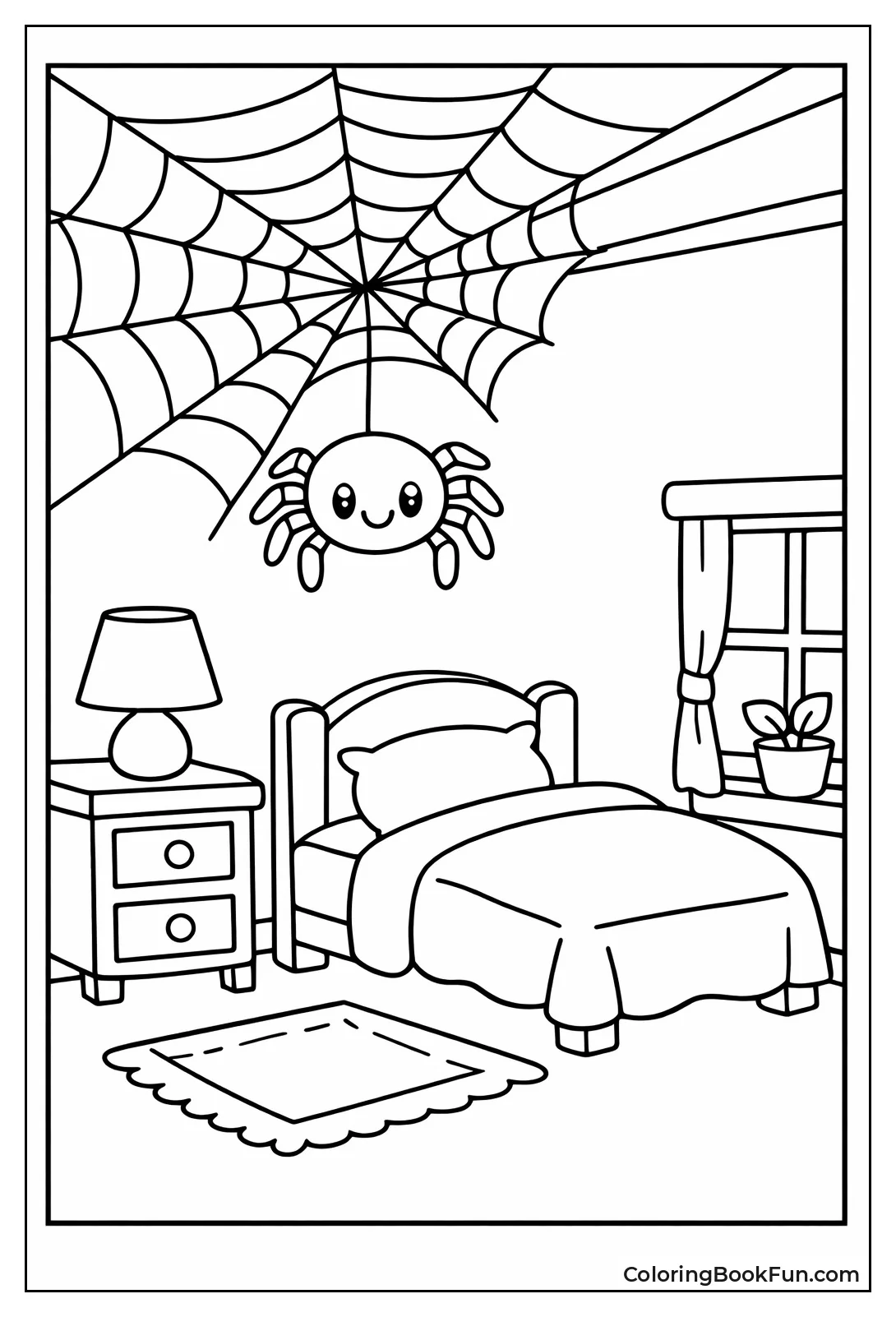 Spider Web in Room Corner