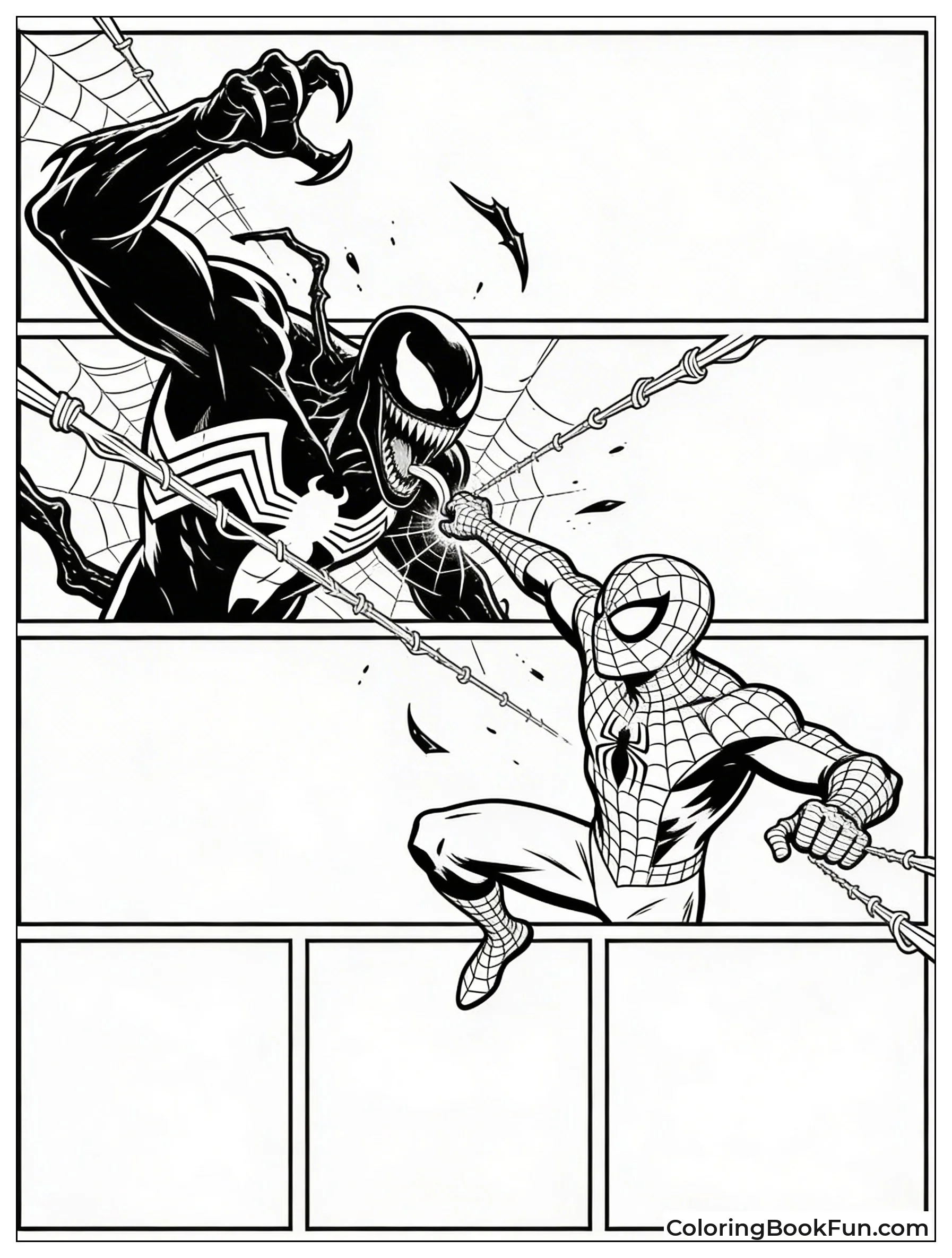 Spider-Man Dodges Venom Attack