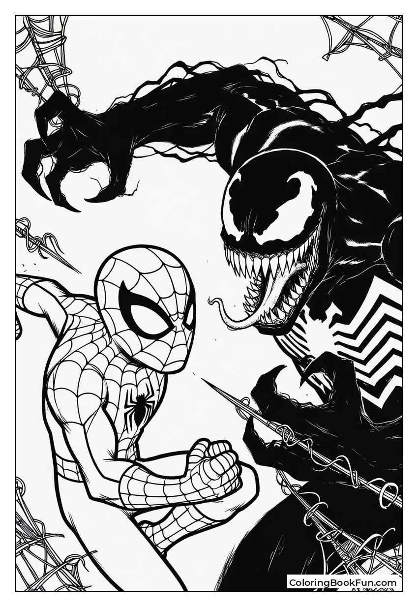 Spider-Man Dodges Venom Attack