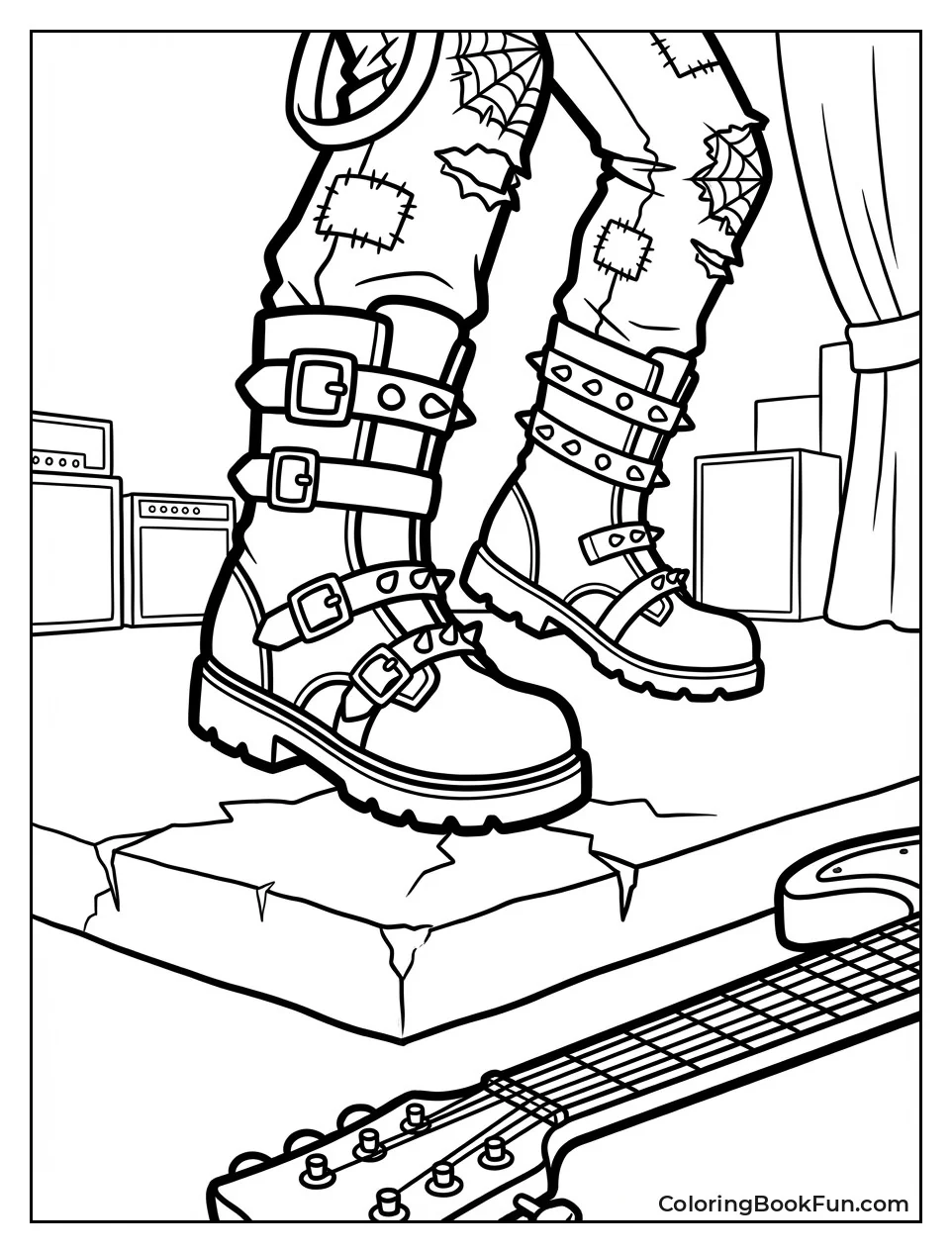 Spider-Punk Stomps in Boots