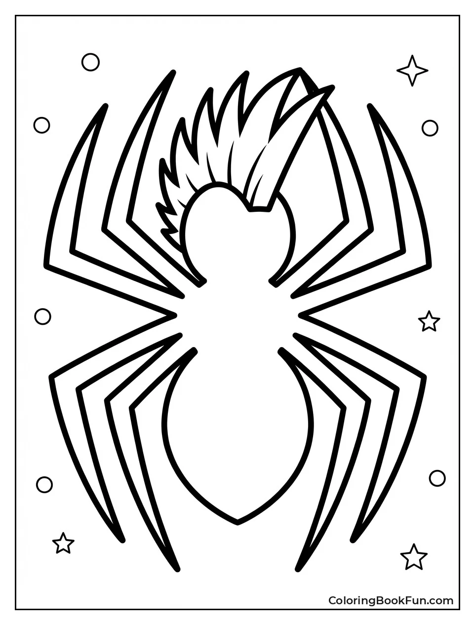 Spider-Punk Logo with Mohawk