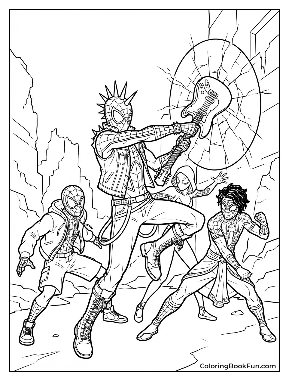 Spider-Punk Fights with Friends
