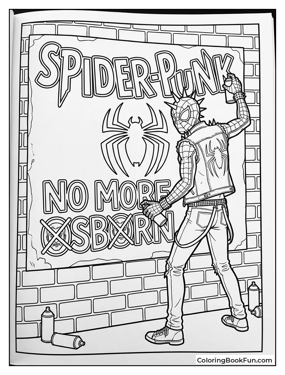 Spider-Punk Paints Big Mural