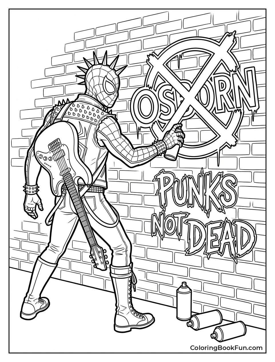 Spider-Punk Paints Big Mural