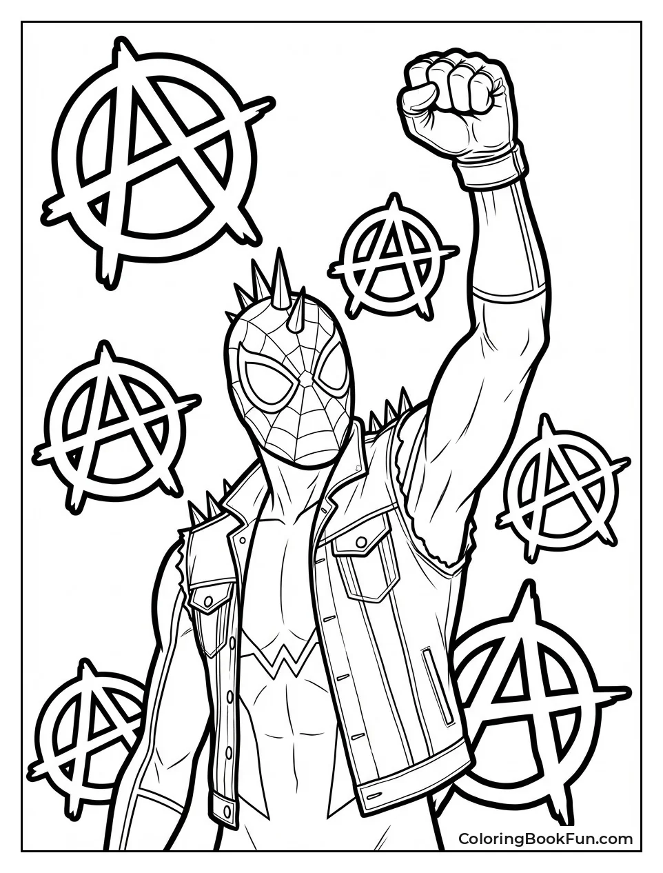 Spider-Punk Pumps Rebel Fist