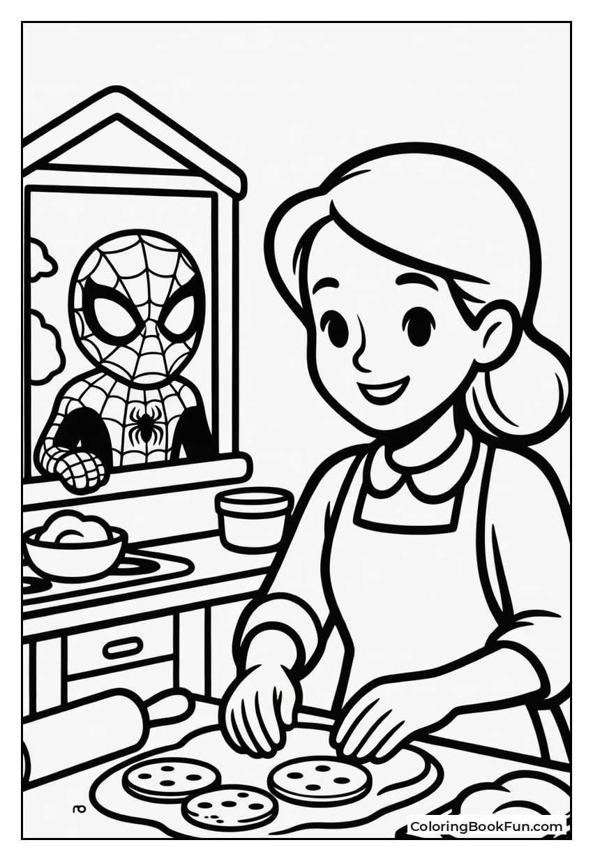 Spider-Man Peeks at Cookies