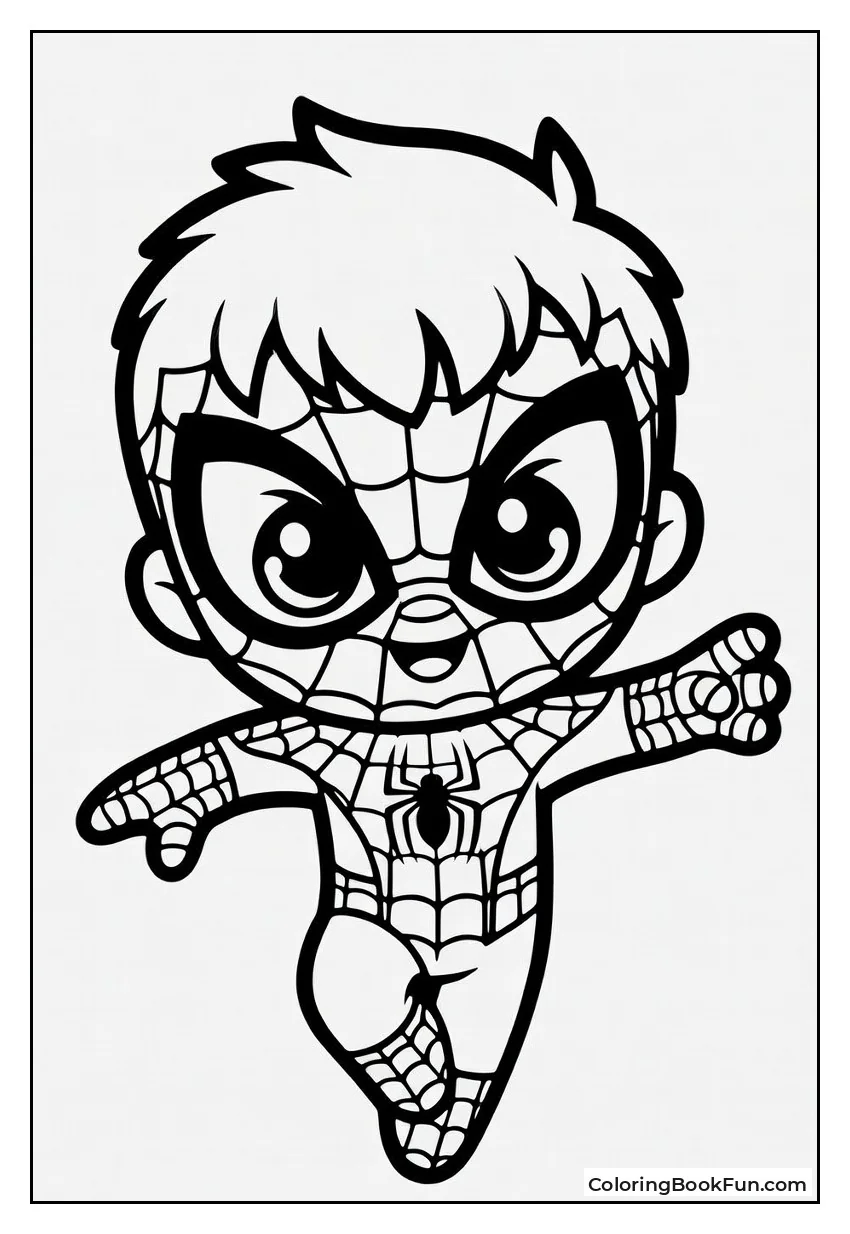 Baby Spider-Man Slings Webs