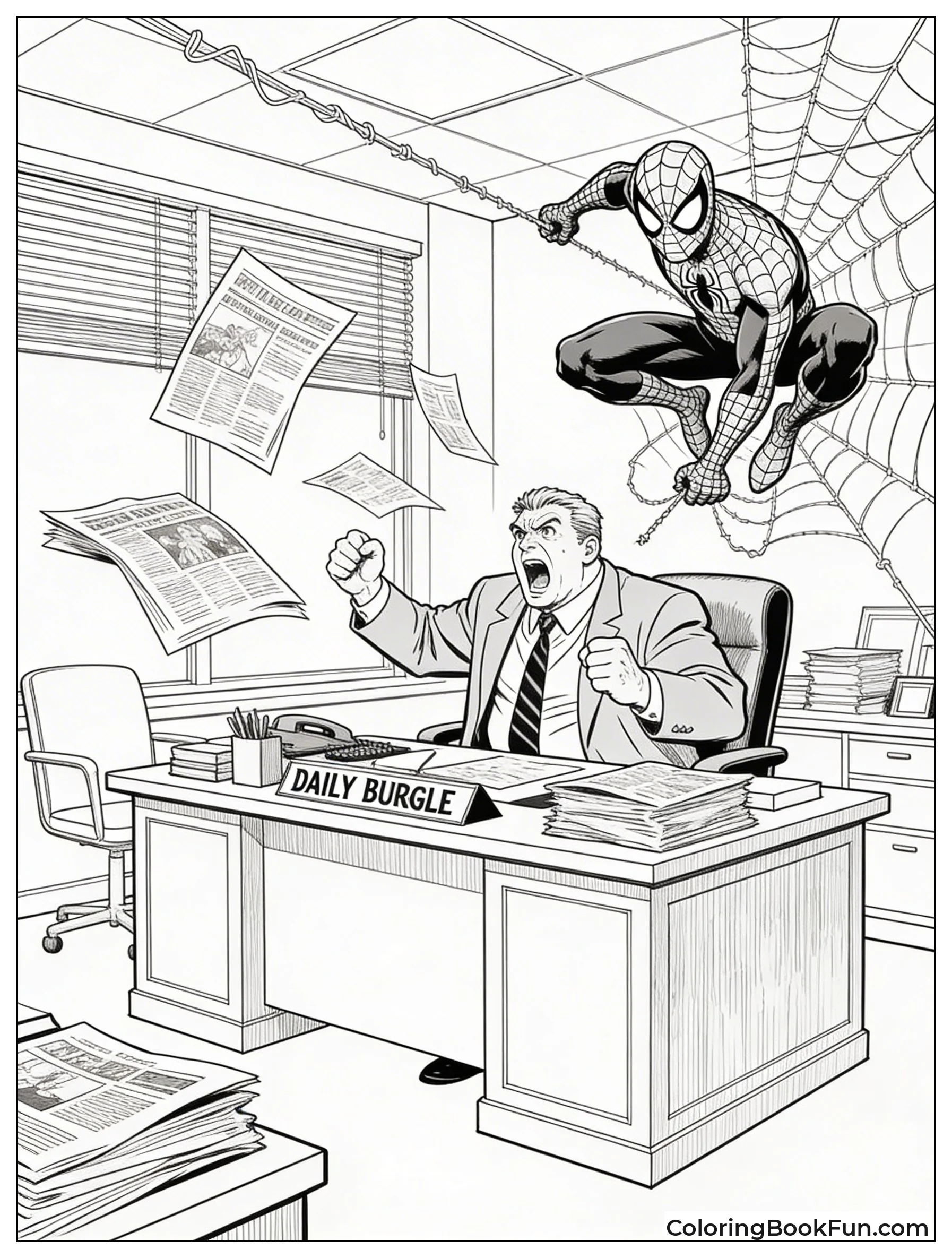 Jameson Shouts in Newsroom