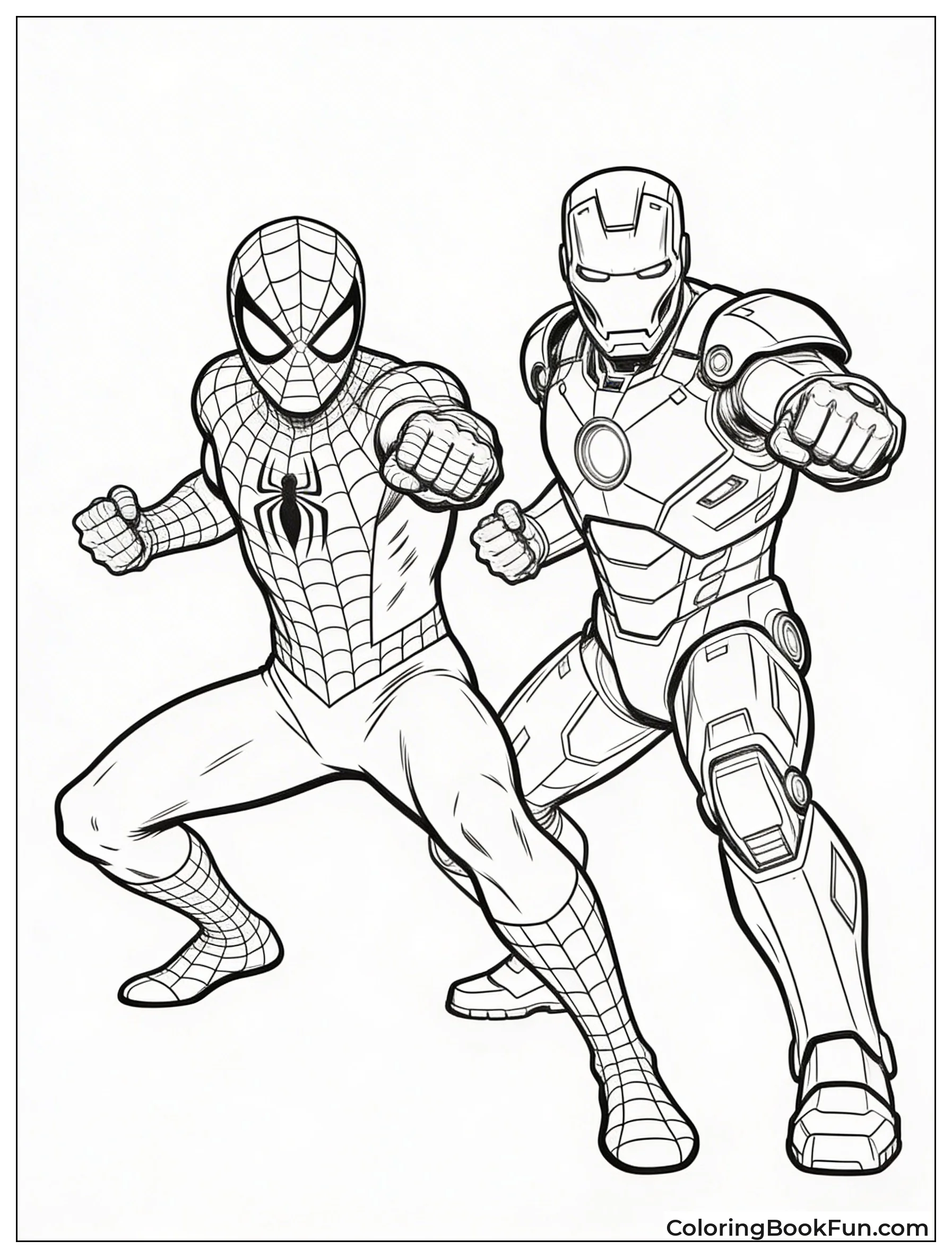 Spiderman Iron Man Duo