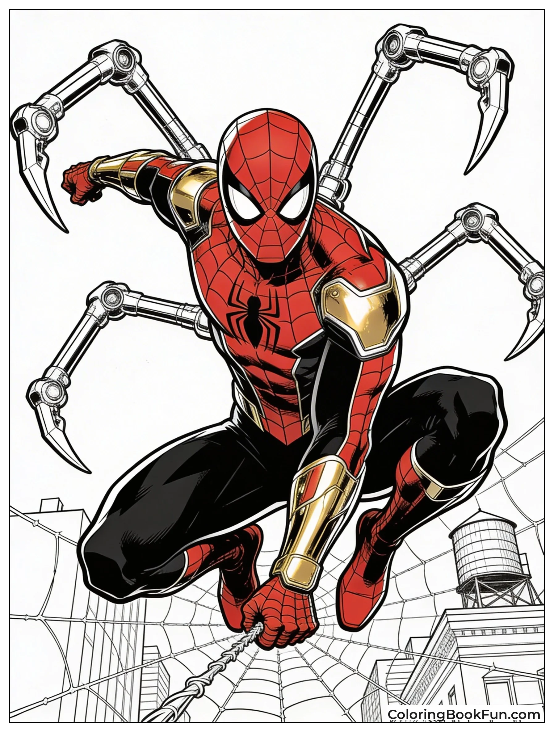 Spider-Man Wears Iron Suit