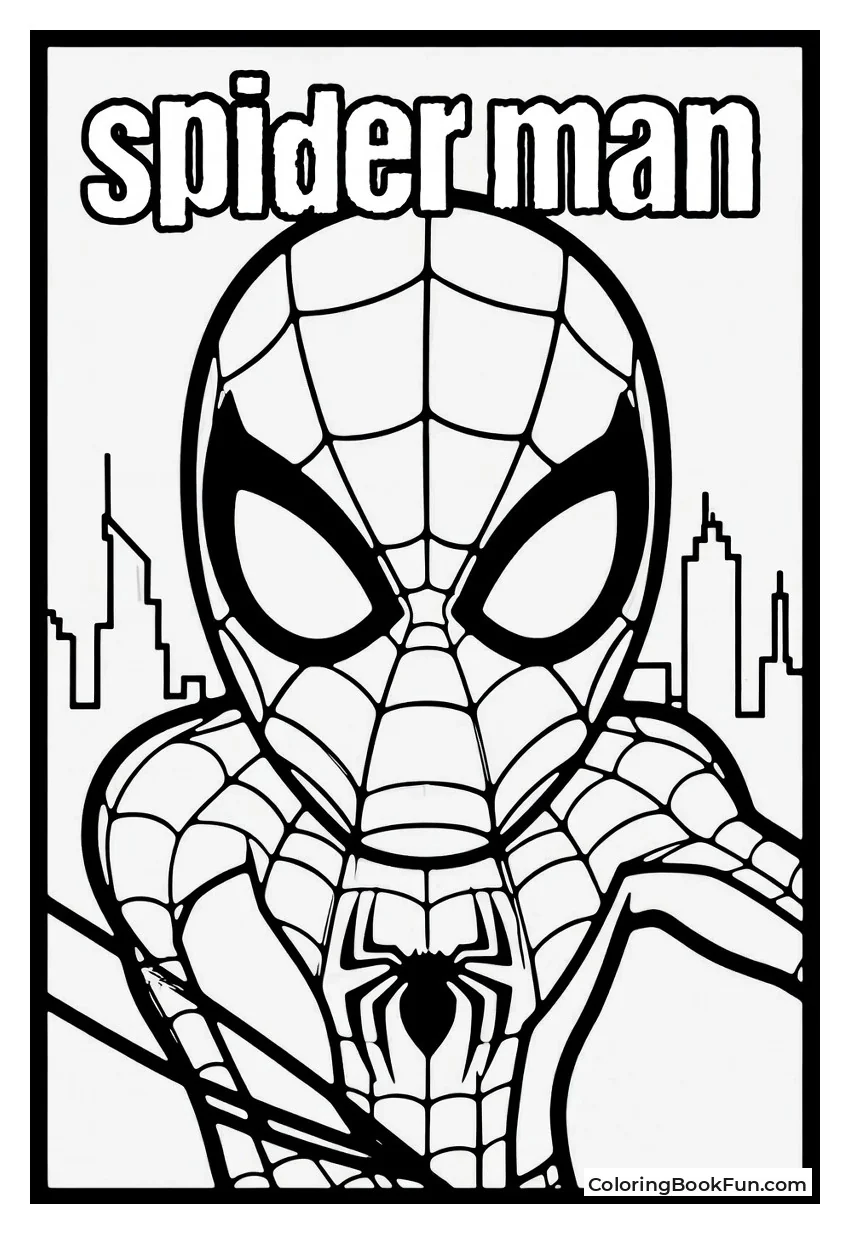 Spider-Man Silhouette over Skyline