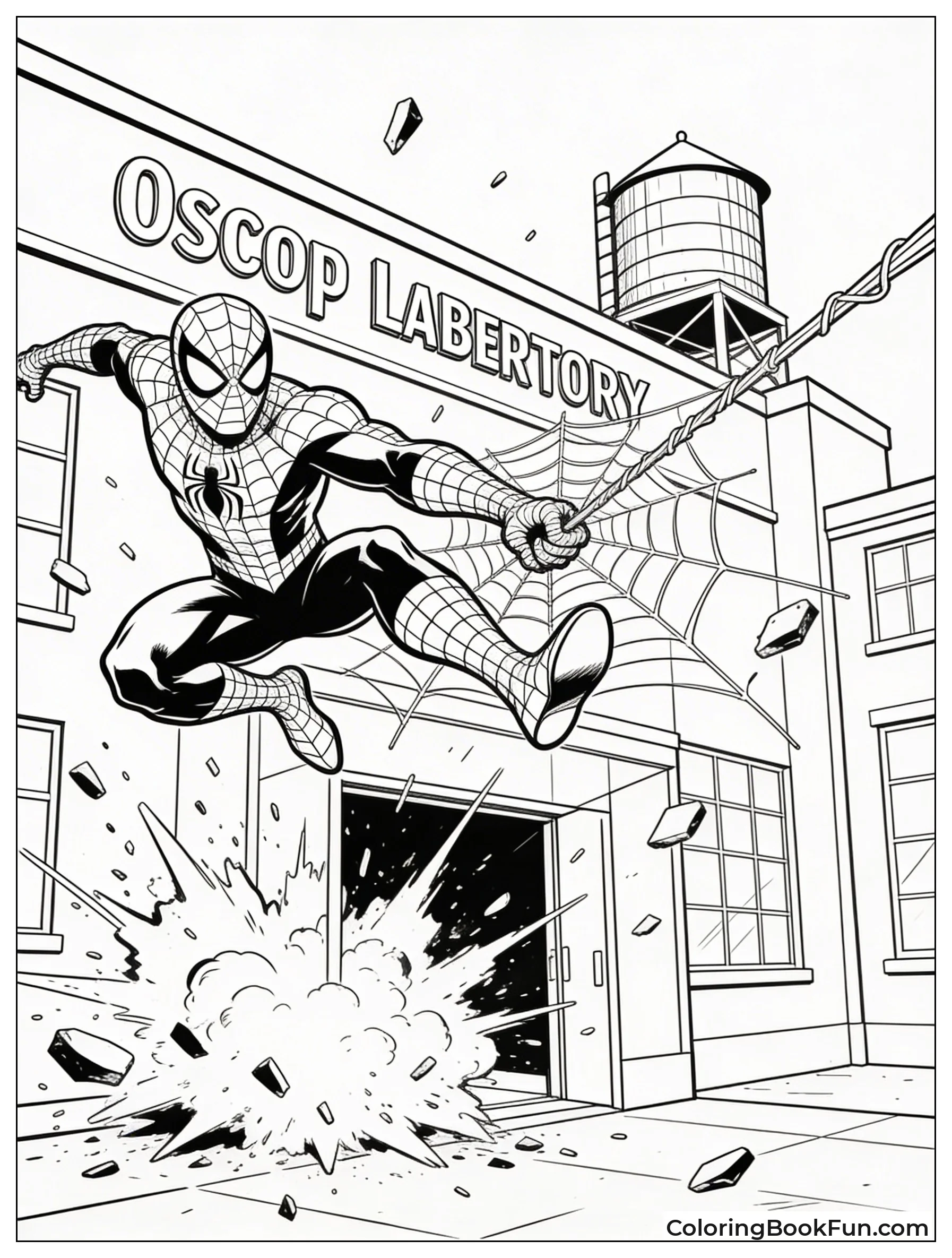 Spider-Man Escapes Explosion