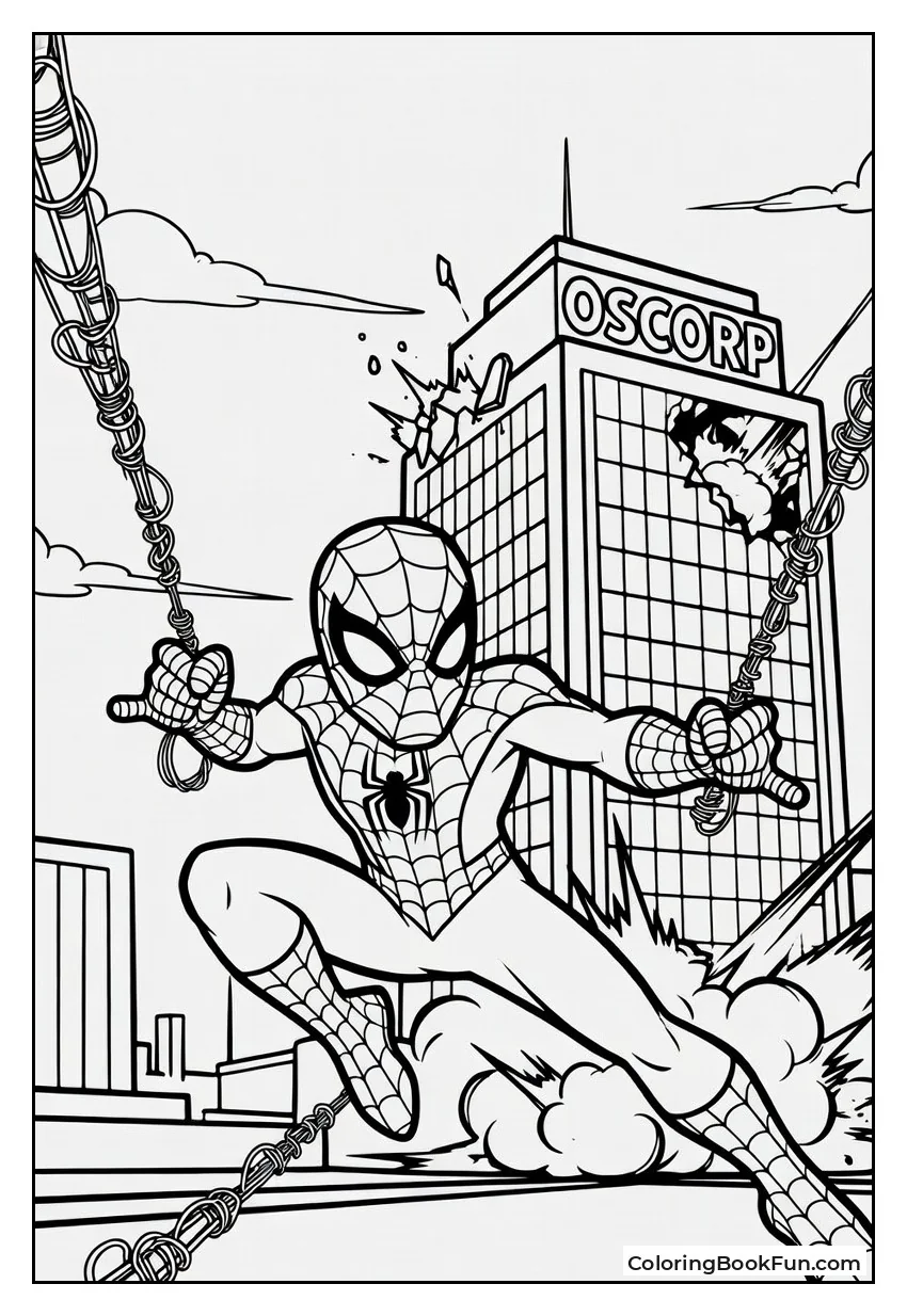 Spider-Man Escapes Explosion