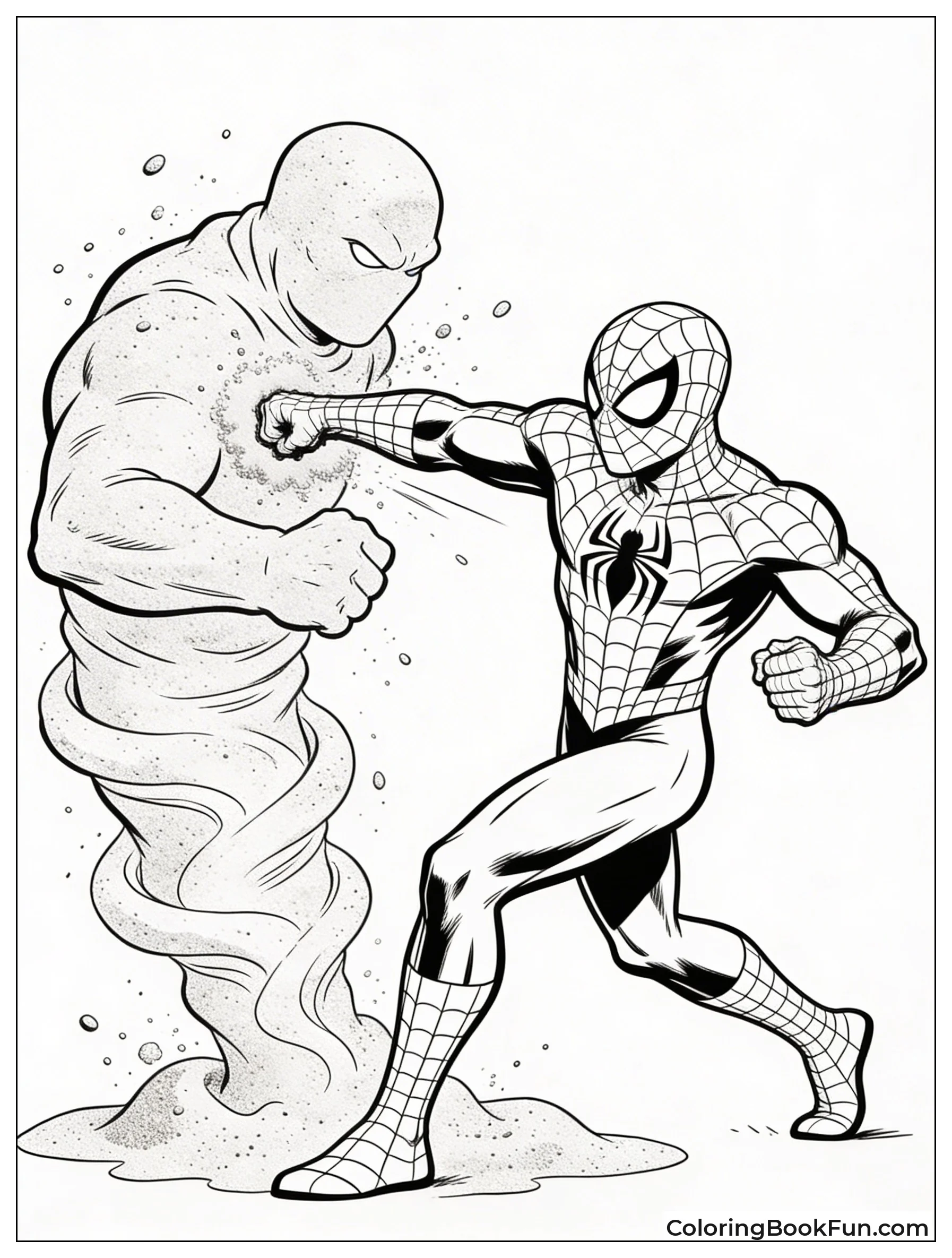 Spider-Man Punches Sandman