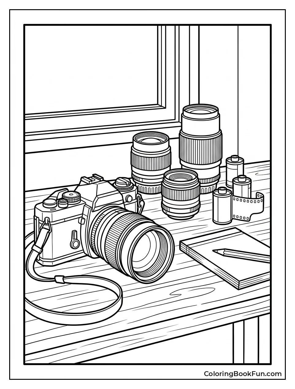 Peter's Camera Gear on Desk