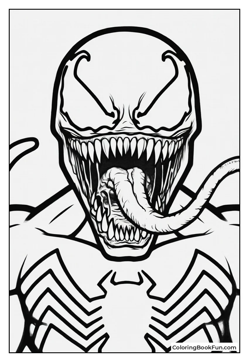 Venom Roars with Tongue