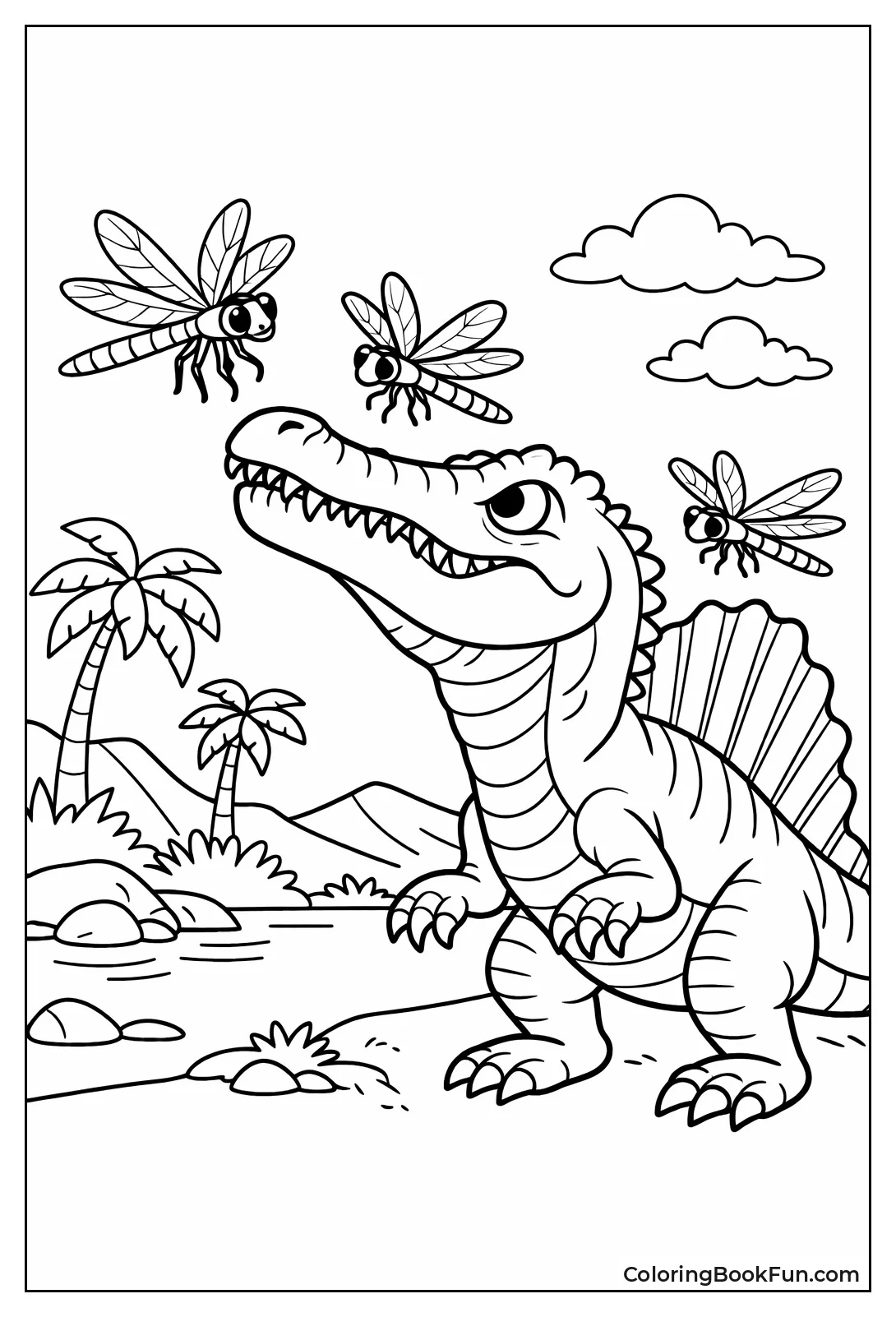Spinosaurus Watches Dragonflies