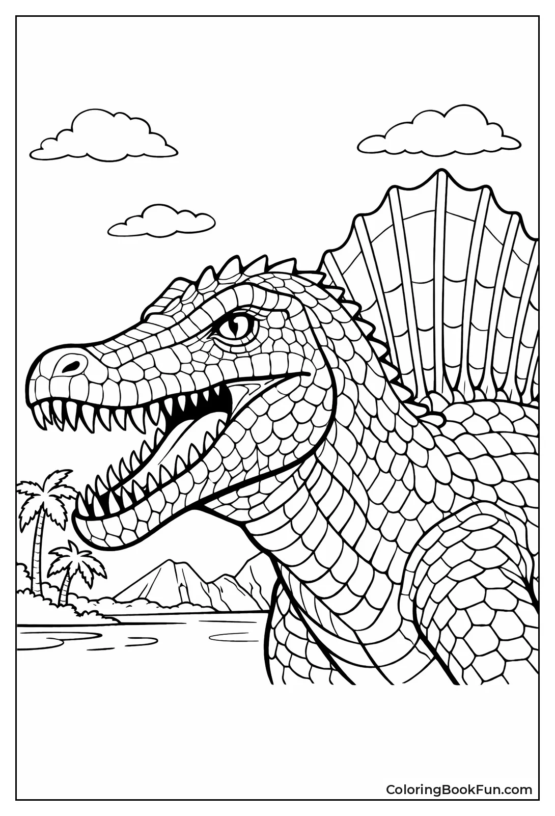 Spinosaurus Face with Snout