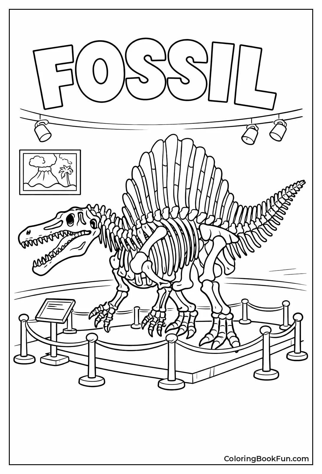Detailed Spinosaurus Skeleton