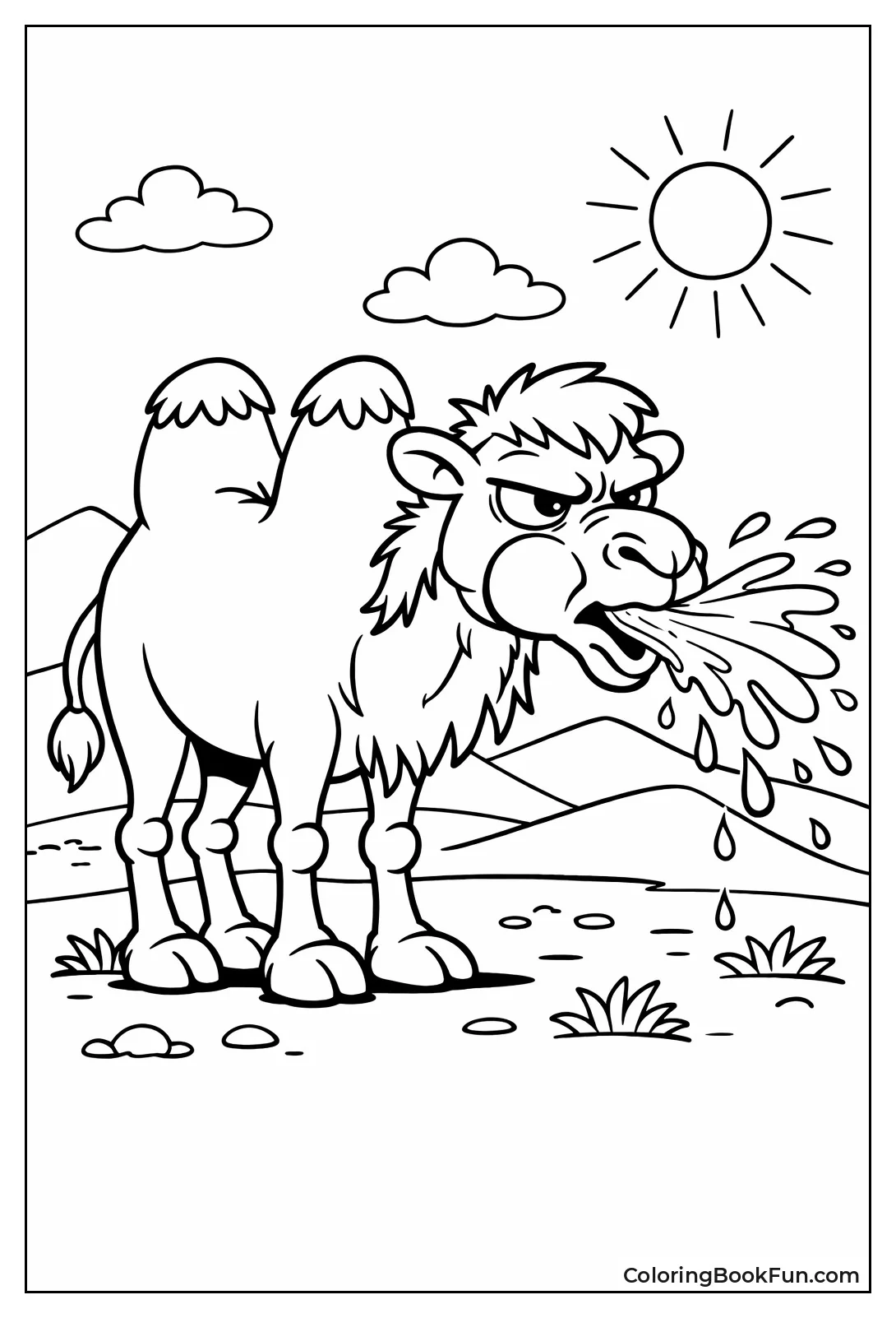 Spitting Grumpy Camel