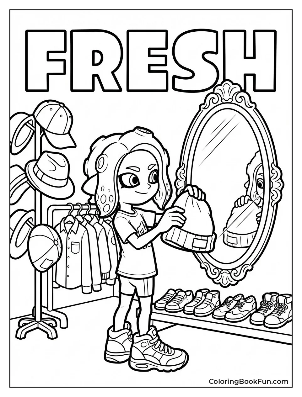 Inkling Tries on Gear