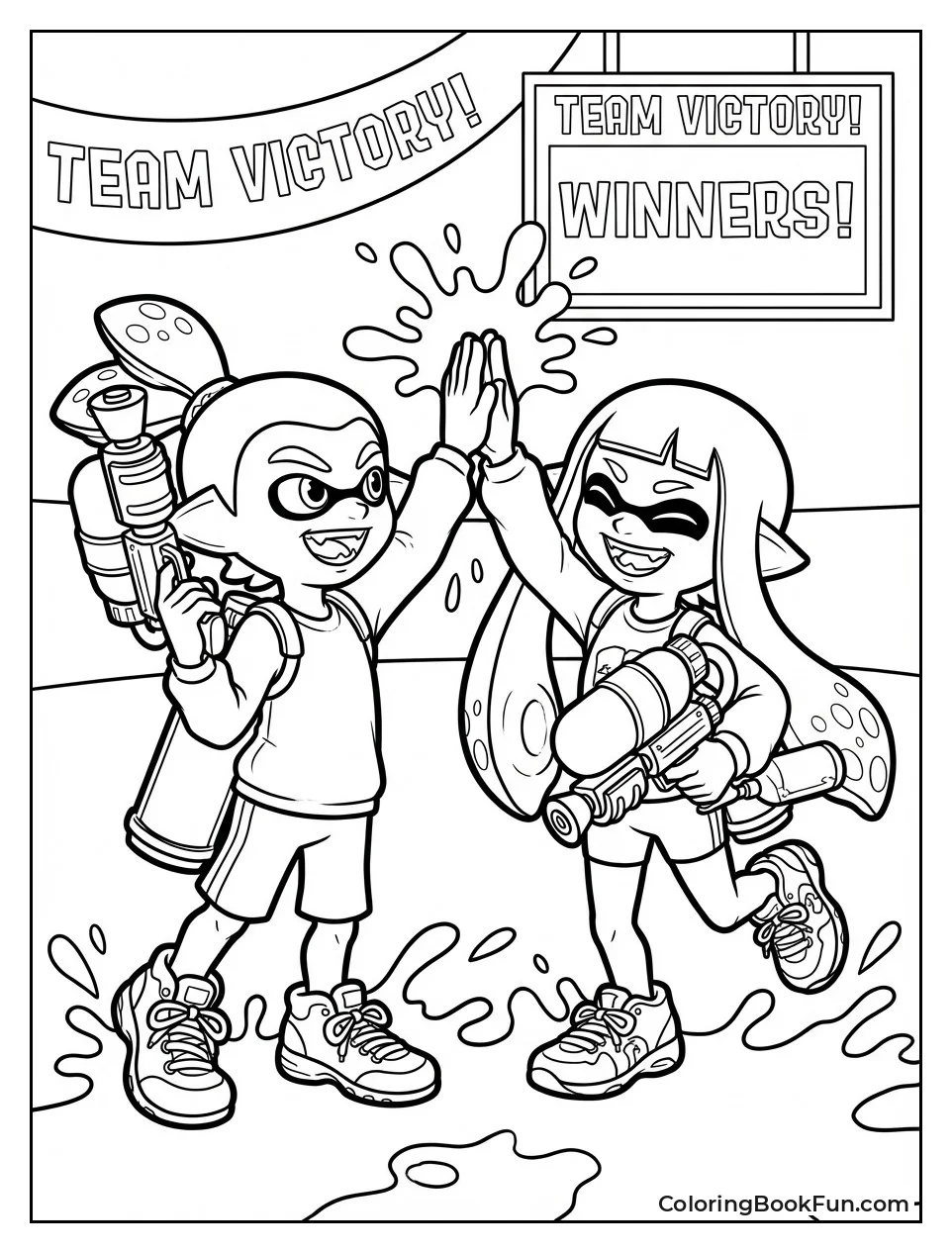 Inklings High Five Victory