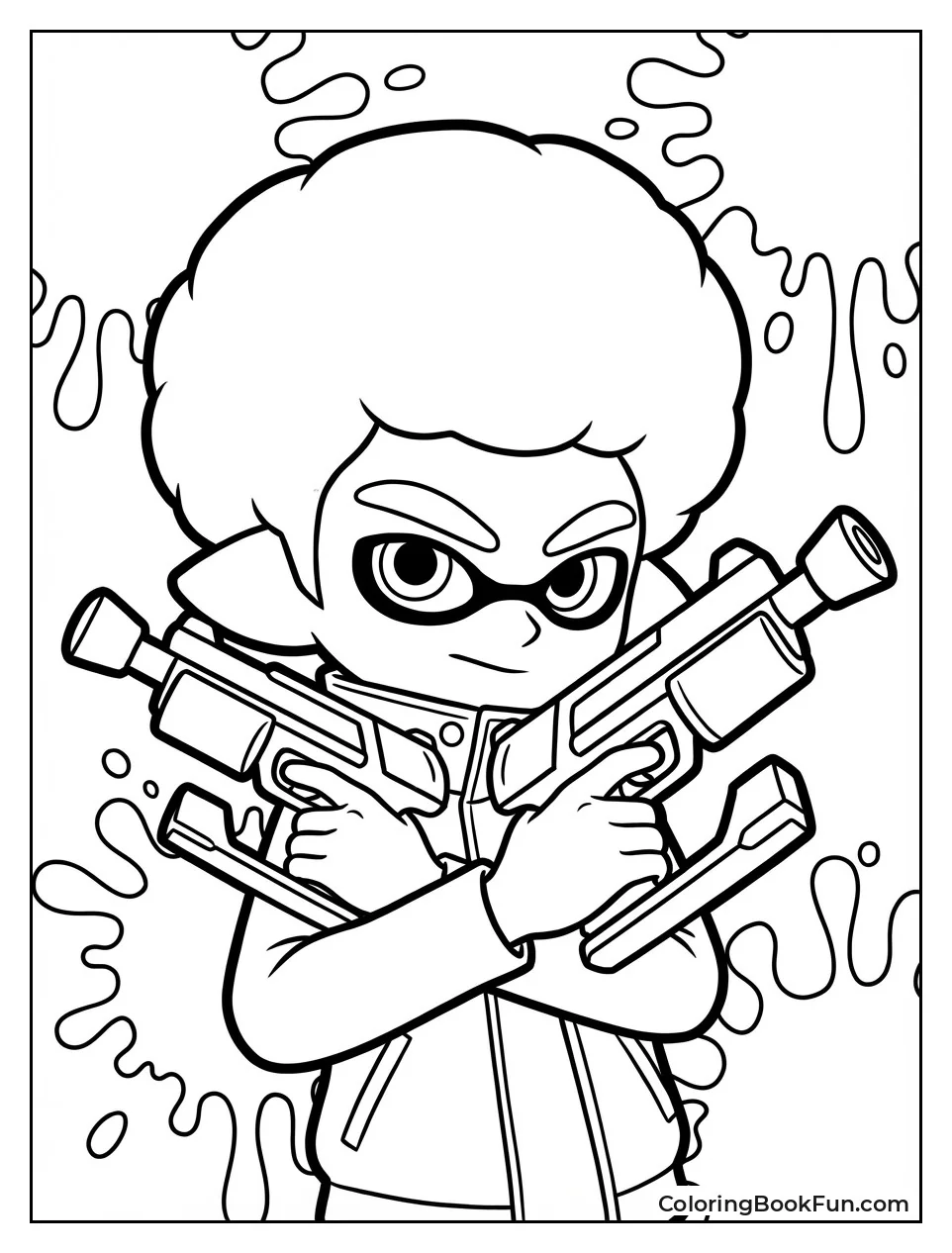 Octoling Boy Poses Cool