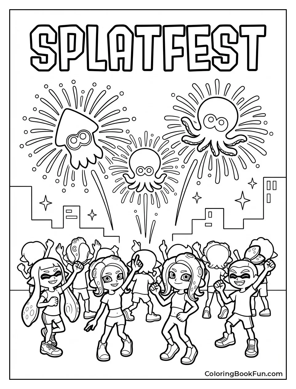 Splatfest Fireworks Explode