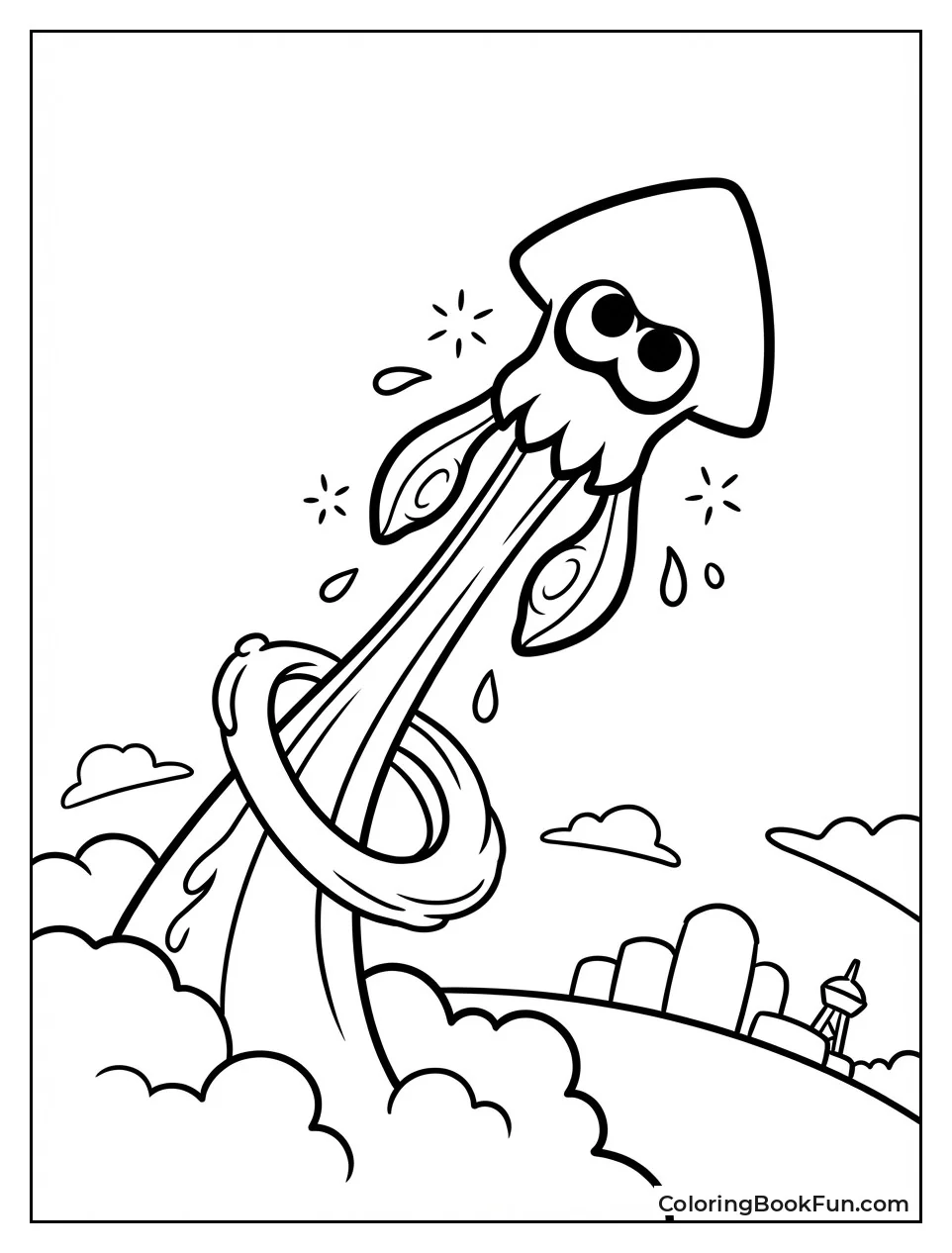 Squid Super Jumps High