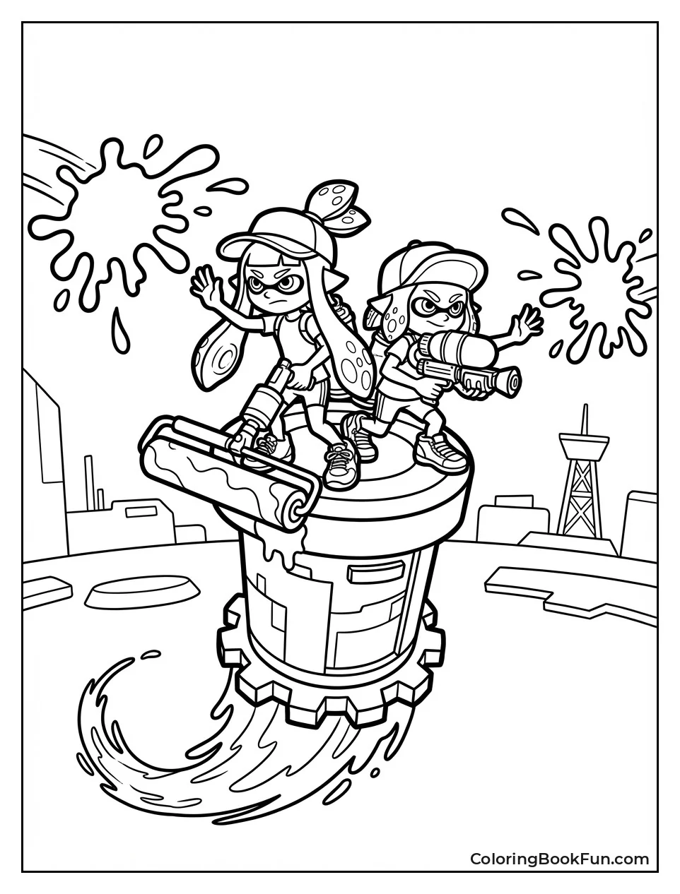 Team Pushes Ink Tower