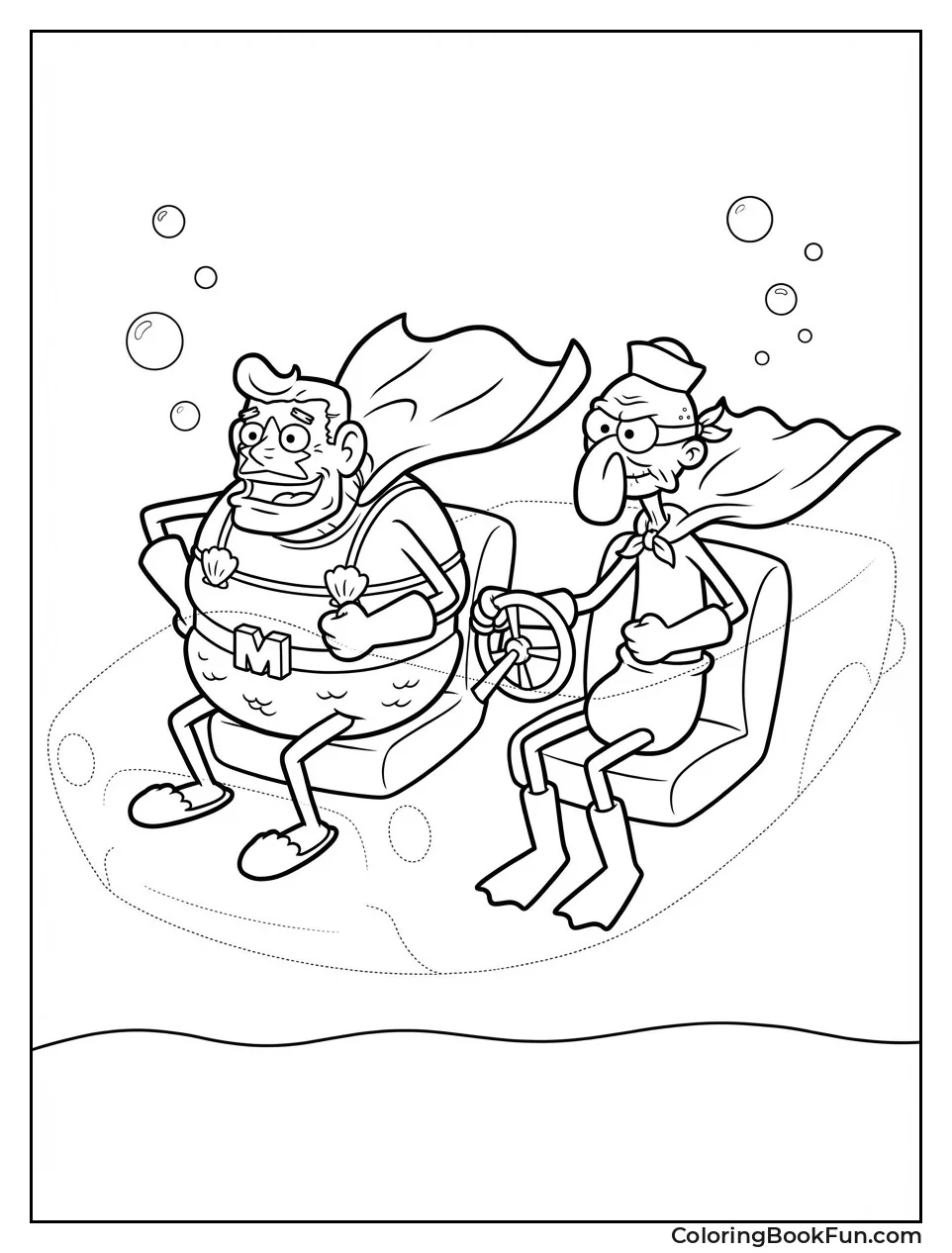 Mermaid Man Poses Heroically