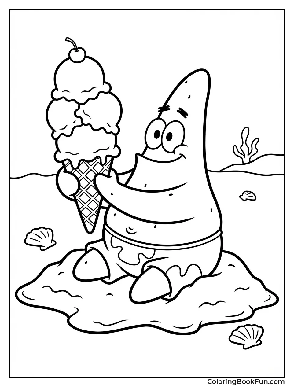 Patrick Holds Giant Cone